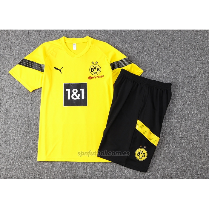 Chandal del Borussia Dortmund Manga Corta 2022-2023 Amarillo - Pantalon Corto
